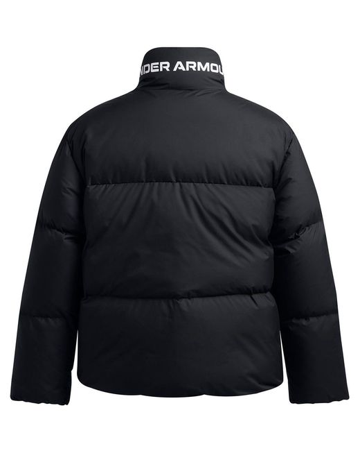 Under Armour Blue Solid Patterned Down Puffer Jacket for men