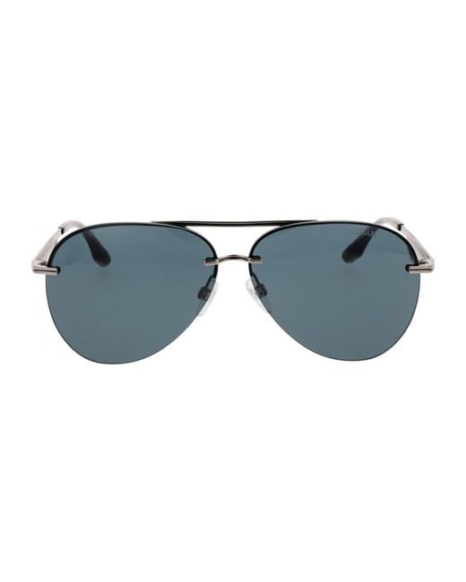 Trussardi Blue Tsm3004 64T01 64 T01 Sunglasses for men