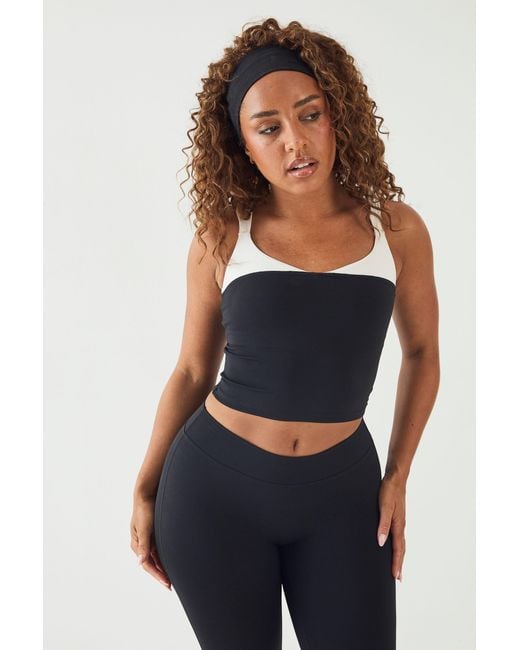 DSGN Studio Blue Sculpt Contrast Vest Top