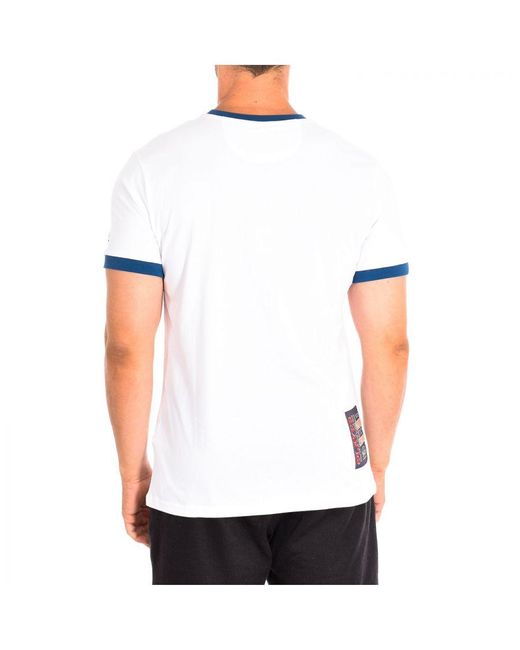 La Martina T-shirt Met Korte Mouwen Tmr312-js206 in het White voor heren