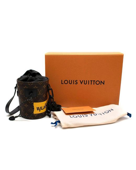 Louis Vuitton Brown By Virgil Abloh Chalk Nano Bag - Ltd Singapore Edition Canvas