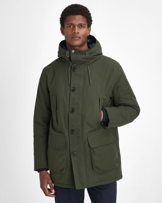 Barbour Green Winter Beaufort Waterproof Parka for men