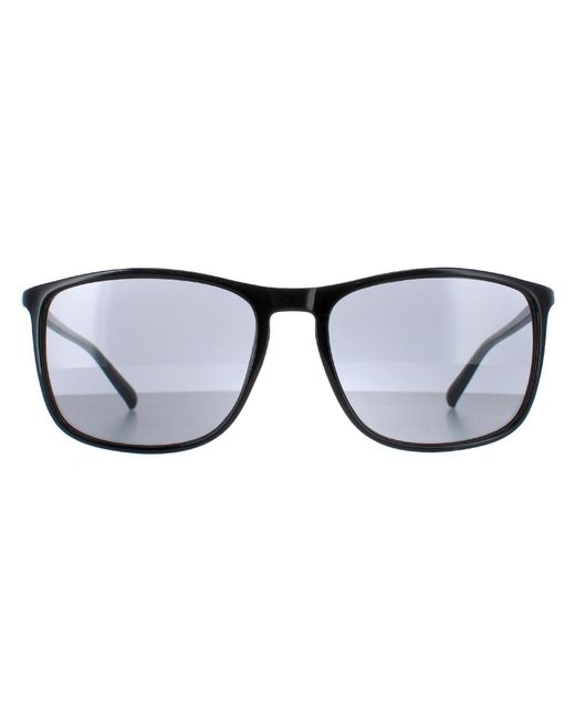 Calvin Klein Black Rectangle Shiny Solid Smoke Ck20524S