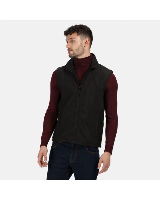 Regatta Black Professional Classic Lightweight Softshell Bodywarmer for men