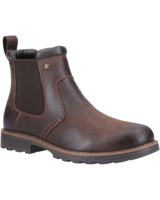 Cotswold Leafield Leer Bruine Boots in het Brown voor heren