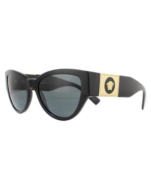 Versace Gray Sunglasses Ve4398 Gb1/87 Dark