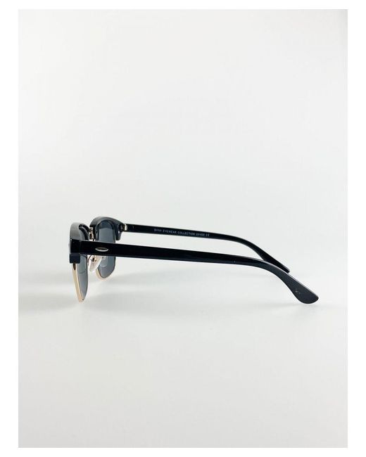 SVNX Blue Clubmaster Sunglasses With Lenses for men