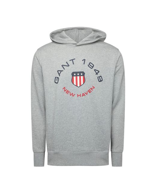 Gant Gray Graph Sweat Hoody for men