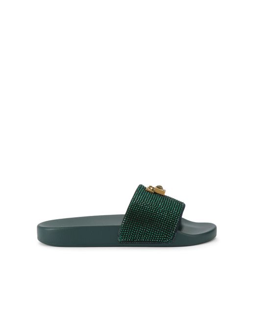 Kurt Geiger Green Brixton Poolslide Sliders