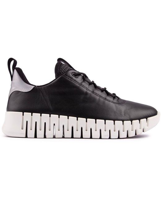 Ecco Black Gruuv Trainers