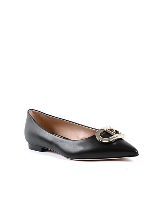 Dee Ocleppo Black Ballerina Leather