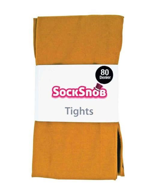 Sock Snob Black 80 Den Opaque Coloured Winter Fashion Tights
