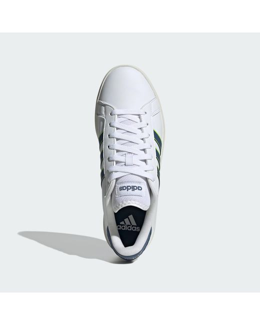 Adidas White Grand Court Td Lifestyle Casual Shoes