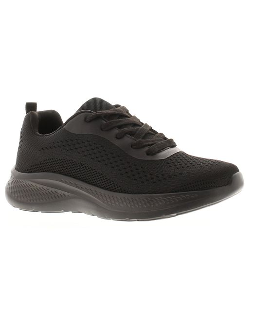 Surge Black Lightweight Trainers Elena Lace Up