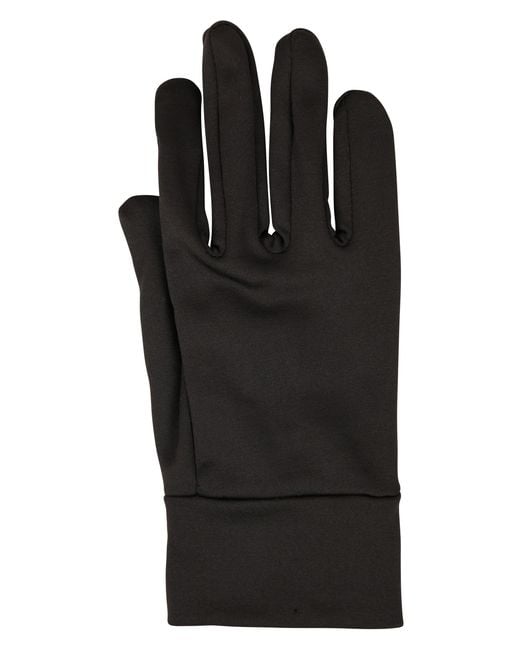 Mountain Warehouse Black Touch Screen Gloves With Textured Palm And Fingers Quick Drying for men