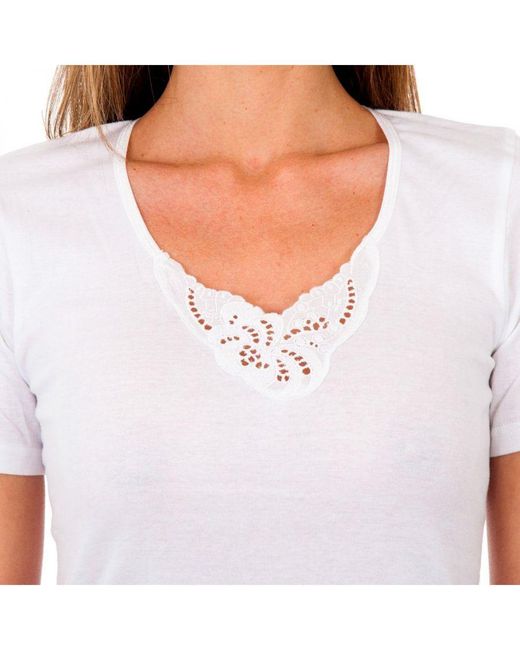 Abanderado White Milan Short Sleeve T-Shirt 4756