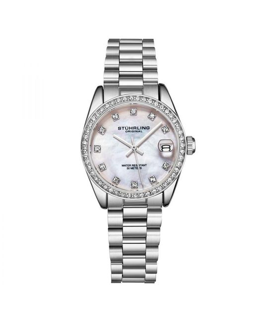 Stuhrling White Lineage 3936 Quartz 31Mm Fashion