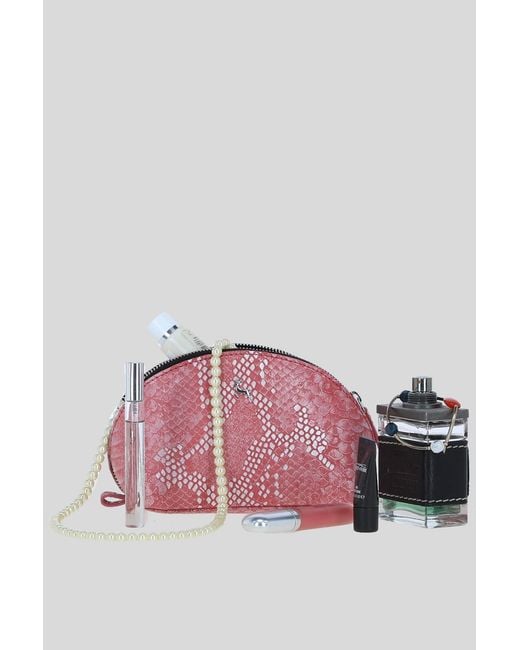 Ashwood Leather Red 'Philippa' Real Makeup Bag