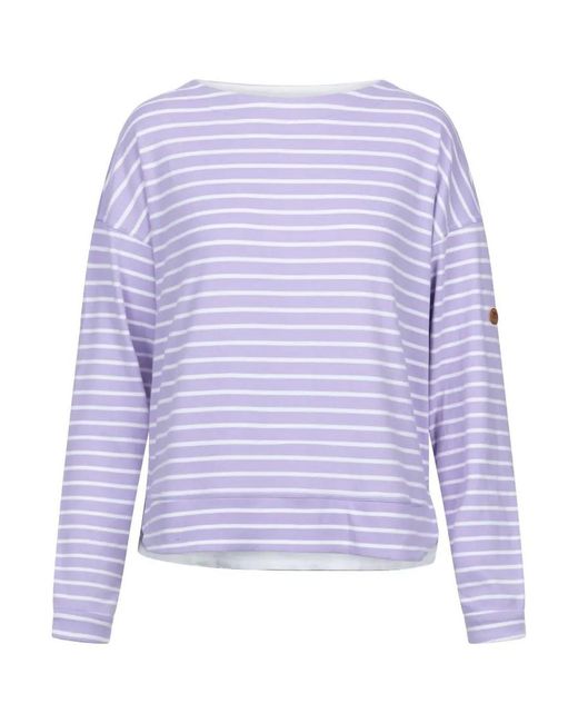 Trespass Purple Ladies Soothing Striped Marl Top (Gelsomino)