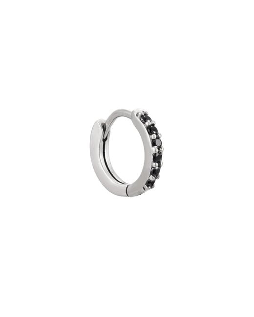 SEOL + GOLD Metallic Sterling Cz Hoop Earrings