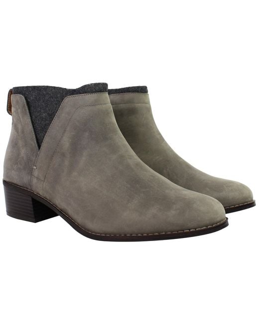 Vionic Gray Hope Joslyn Boots Leather