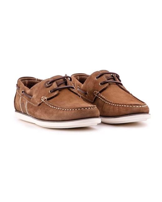 Barbour Brown Capstan Shoes for men