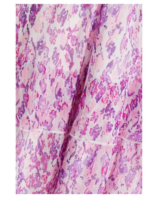 Quiz Purple Chiffon Animal Print Mini Dress