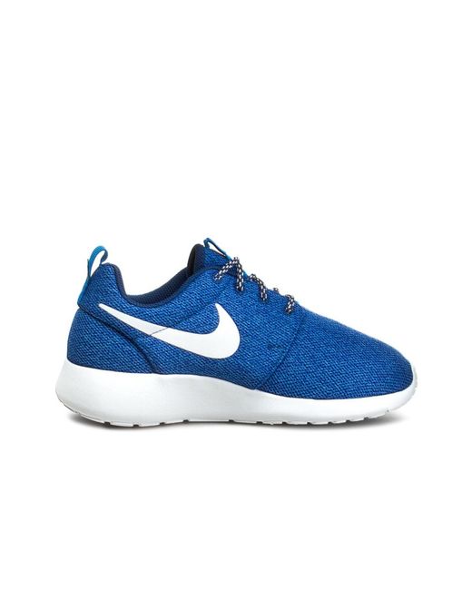 Nike Blue Roshe One Lace Up Synthetic Trainers 844994 400