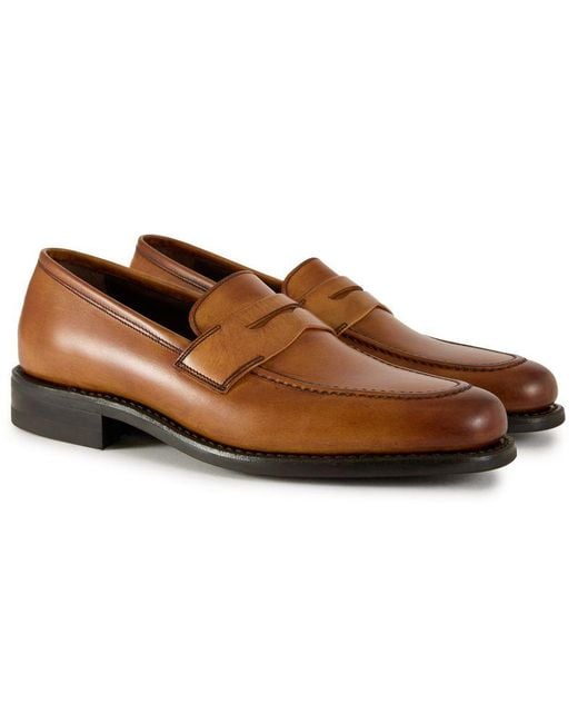Loake Brown Cleveland Shoes for men