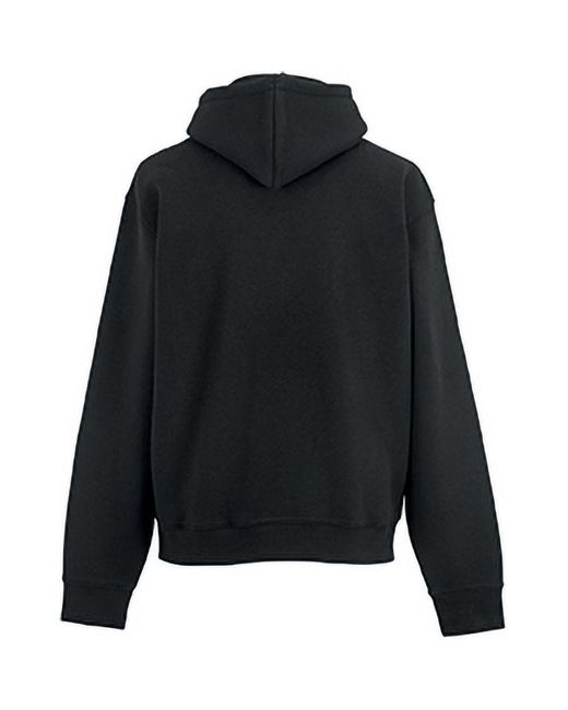 Russell Black Authentic Hooded Sweatshirt Hoodie for men