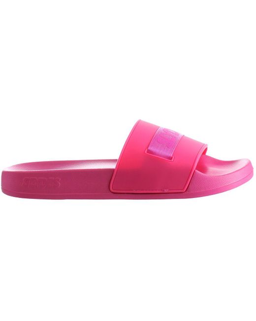 Slydes Pink Vice Sliders Textile