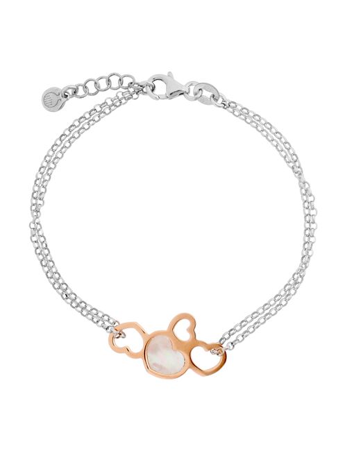 Orphelia Metallic 'Maliya' 925 Sterling Set: Chain + Bracelet + Earrings