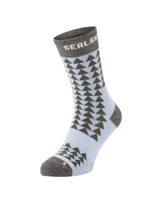 SealSkinz Gray Merino Mid Length Running Socks For And