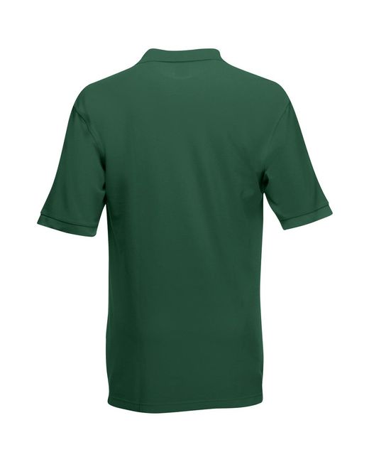 Fruit Of The Loom Green Premium Short Sleeve Polo Shirt for men