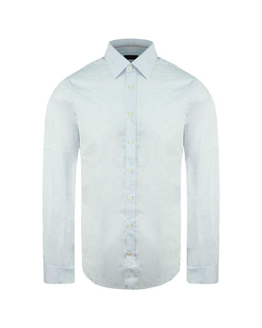 Hackett Blue Collared Light Shirt for men