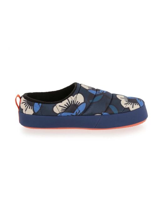Regatta Blue Orla Kiely Tent Mule Quilted Slippers