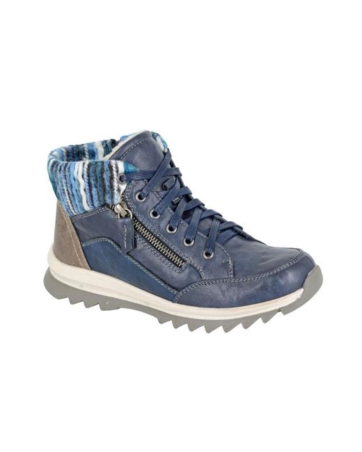 Cipriata Blue Erte Ankle Boots