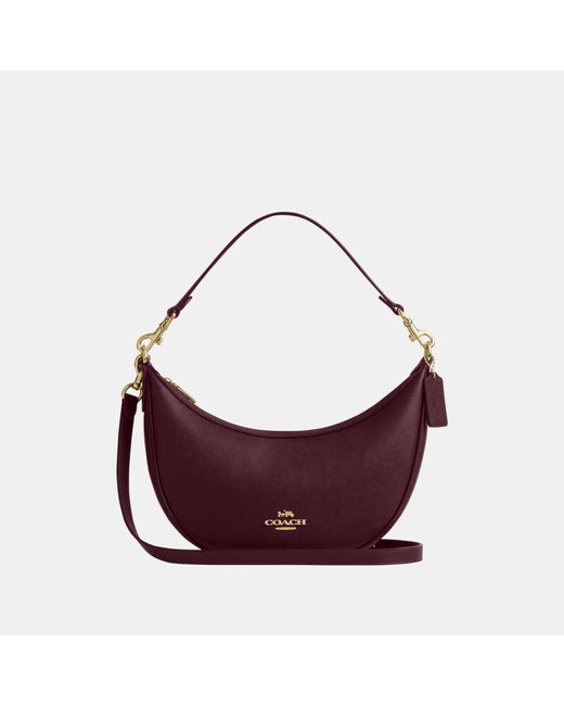COACH Purple Aria Shoulder Bag