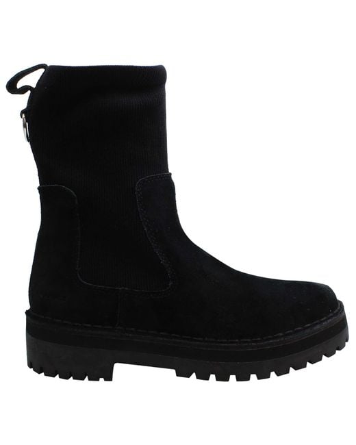 Clarks Black Rock Knit Boots
