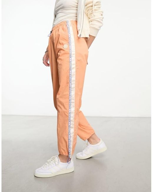 Aape By A Bathing Ape White By A Ape College Parachute Trousers