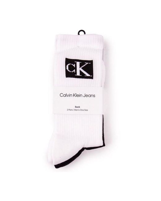Calvin Klein 2 Pack Sport Sokken in het White voor heren