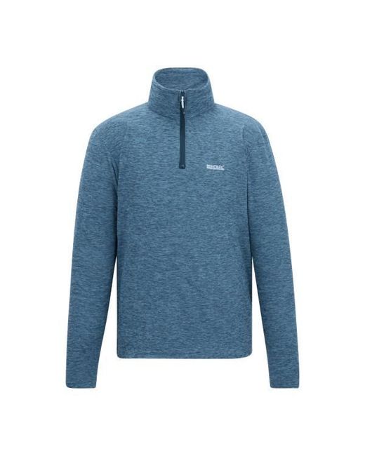 Regatta Blue Thompson Marl Half Zip Fleece Jacket (China) for men