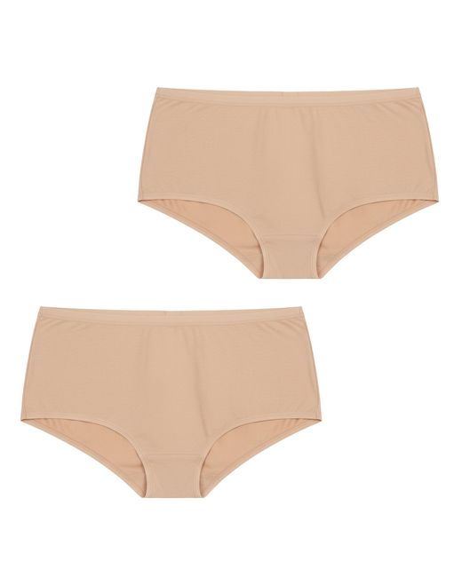 Q En Natural Pack Of 2 High-Cut Panties Micromodal Q108