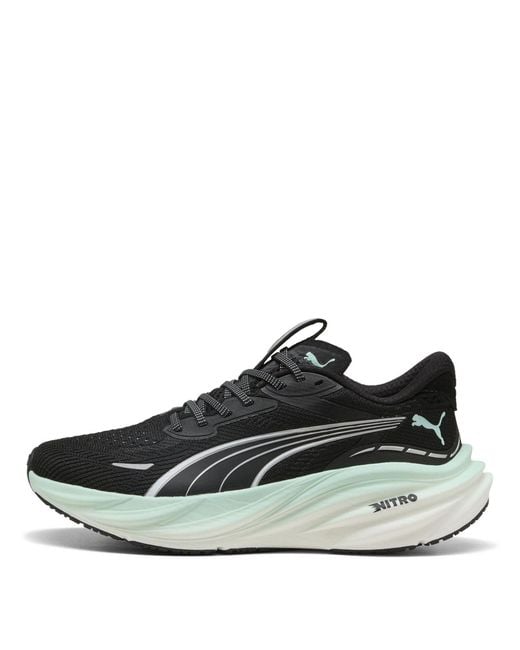 PUMA Black Magnify Nitro 3 Running Shoes