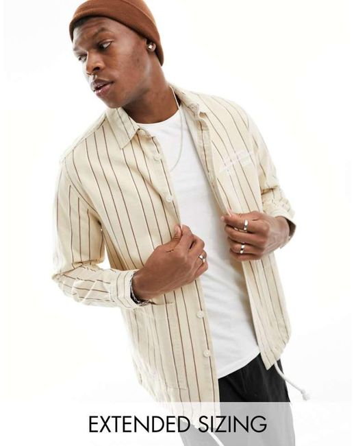ASOS Natural Overshirt for men