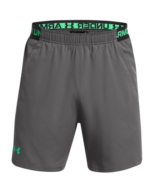 Under Armour Gray Vanish Fitness Shorts With Bold Logo for men