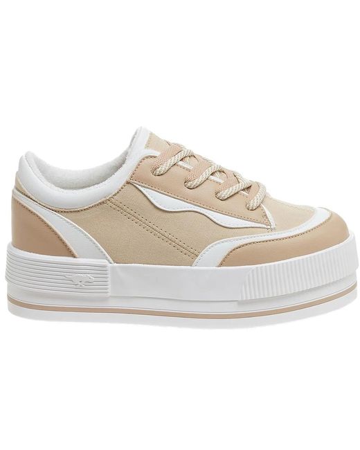 Rocket Dog White Ladies Wink Platform Trainers