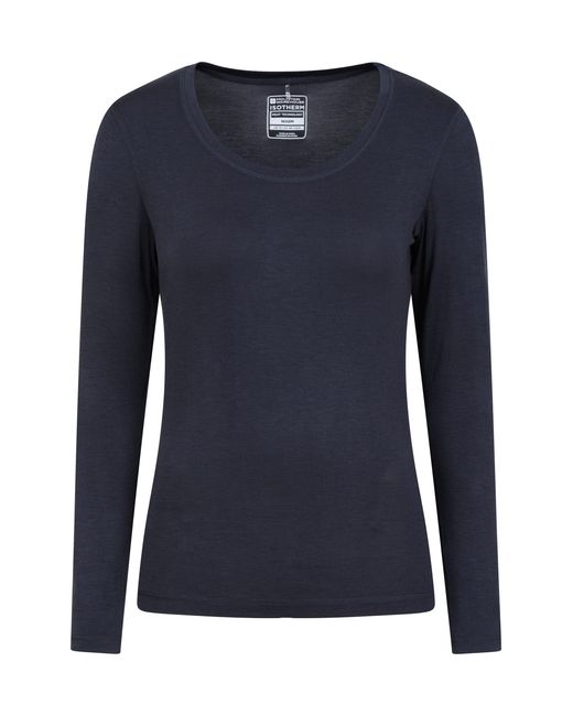 Mountain Warehouse Blue 'Keep The Heat' Round Neck Top Quick Dry Winter Base Layer