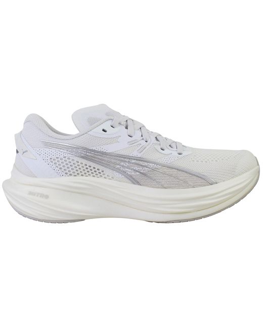 PUMA White Deviate Nitro 3 Running Shoes for men