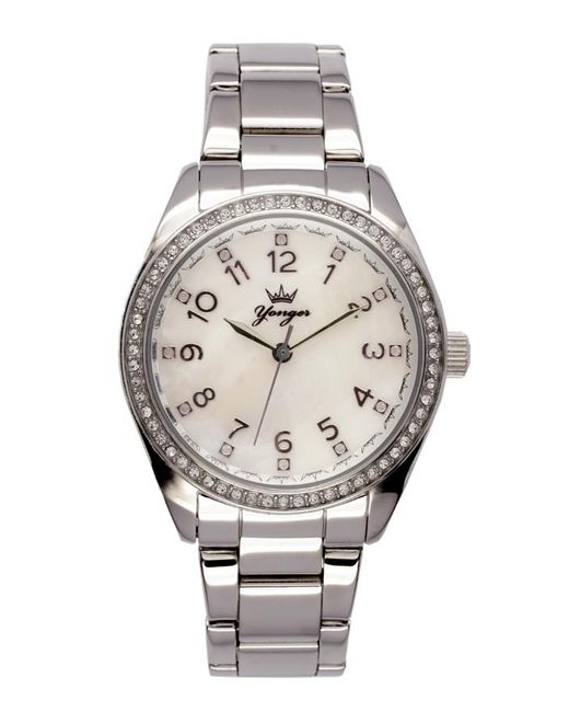 Yonger & Bresson Metallic And Bresson Stainless Steel Watch